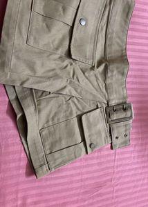 Khaki Wrap Skort