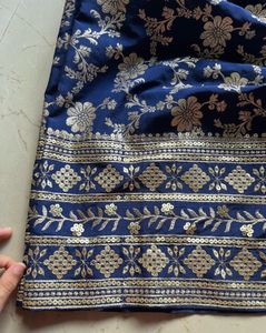 Blue lehenga with blouse