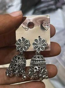 Peacock Design Jhumka Earrings