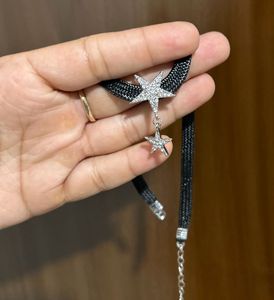 Sparkling Star Charm Choker Necklace