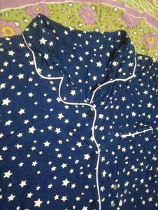 Cute Star Print Pajama Top