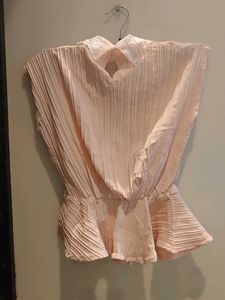 Pink Top with Embellished Collar - 30 Inch