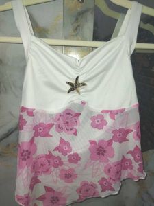 floral mesh halter neck top