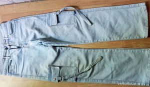 Light Wash Cargo Pants