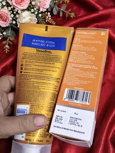Vaseline and The Derma Co Sunscreen combo