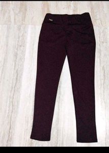 beautiful eye catching maroon slim fit pant