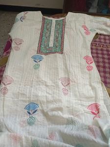 White Grand Kurti