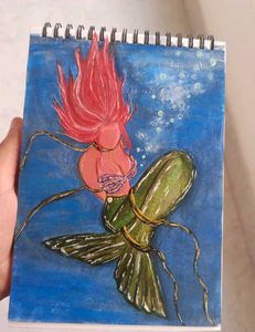 Handmade Mermaid Painting 🧜🏻‍♀️