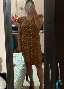 Floral Button-Down Midi Dress