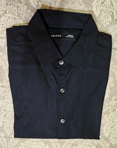 Snitch Men's Black Casual Shirt (Medium)