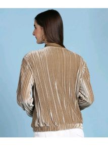 Plush Velvet Bomber Jacket