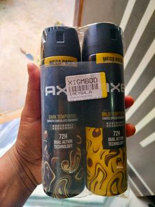 New Axe Dark Temptation Bodyspray Deodrant 2 Pc