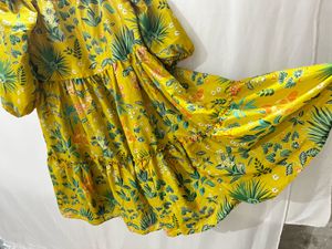 Flowy Floral Print Midi Dress