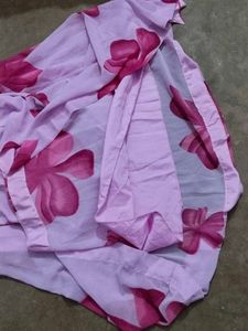 Beautiful Pink Floral Ethnic Gown
