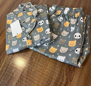 Women Panda Print Nightsuit
