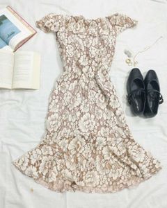 Lace Off-Shoulder Dress