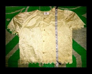 Vintage Lace Button-Up Top