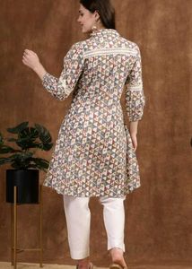 Abstract Printed Cotton Kurti