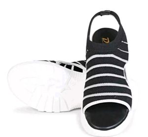 Stylish Striped Platform Sandals