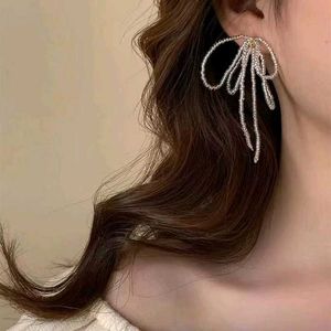 Sparkling Bow Drop Earrings