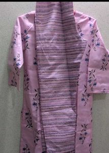Pink Floral Print Kurta &amp; pant