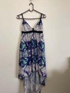 Bohemian Print High-Low Maxi Dress