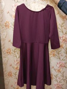 Elegant Wine Dress