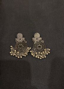 Oxidized Jhumka Earrings
