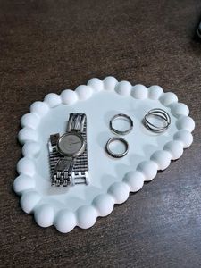White Cloud Shaped Decorative Tray