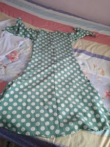 Chic Polka Dot Kurta Set