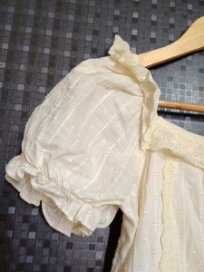 Vintage White Lace Prairie Dress
