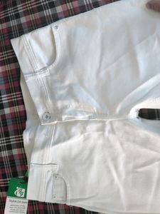White Color Full length Jeans