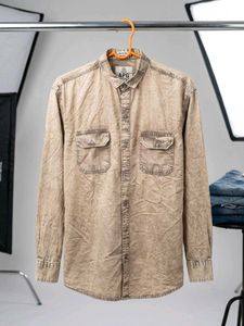 Men's Washed Out Denim Shirt