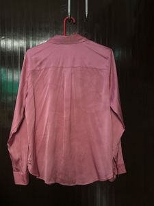 Satin Button-Up Shirt