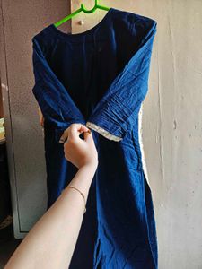 Elegant Blue Embroidered Kurta