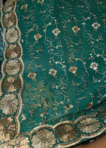 Green lehenga Saree
