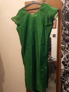 Green Embroidered Kurta Set with dupatta