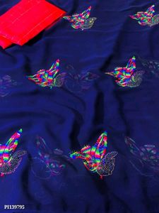 Swarovski Butterfly Work Saree Et