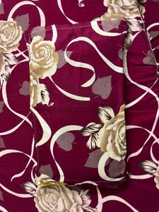 Elegant Double Bed Sheet Rose Print Bedding Set