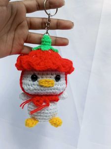 Crochet Duck Keychain🦆
