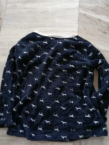 Cozy Dog Print Pajama Top
