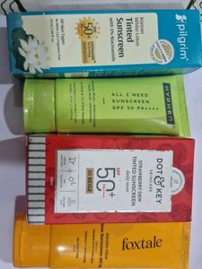 Tinted Sunscreen Lot - 4 Tubes