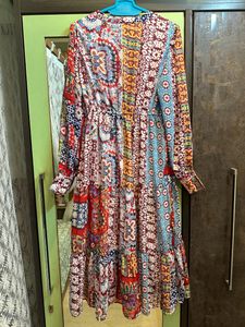 Only Multicolor Printed Midi Dress
