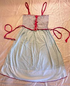 Cotton Candy Gingham Coquette Dress🍅