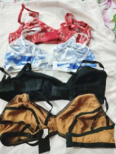 34"Cotton Bras Set of 4