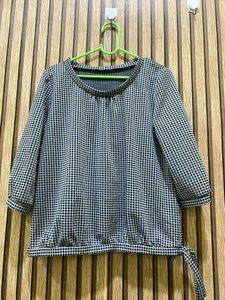 Chic Houndstooth Print Top 34/36