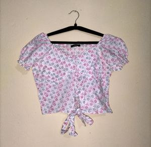 Printed Crop Top