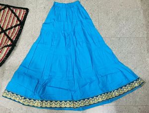 Brand New Full Length Skirt In Blue