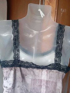 Sheer Butterfly Print Tank Top
