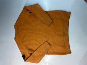 Stone Island Orange Knit Sweater